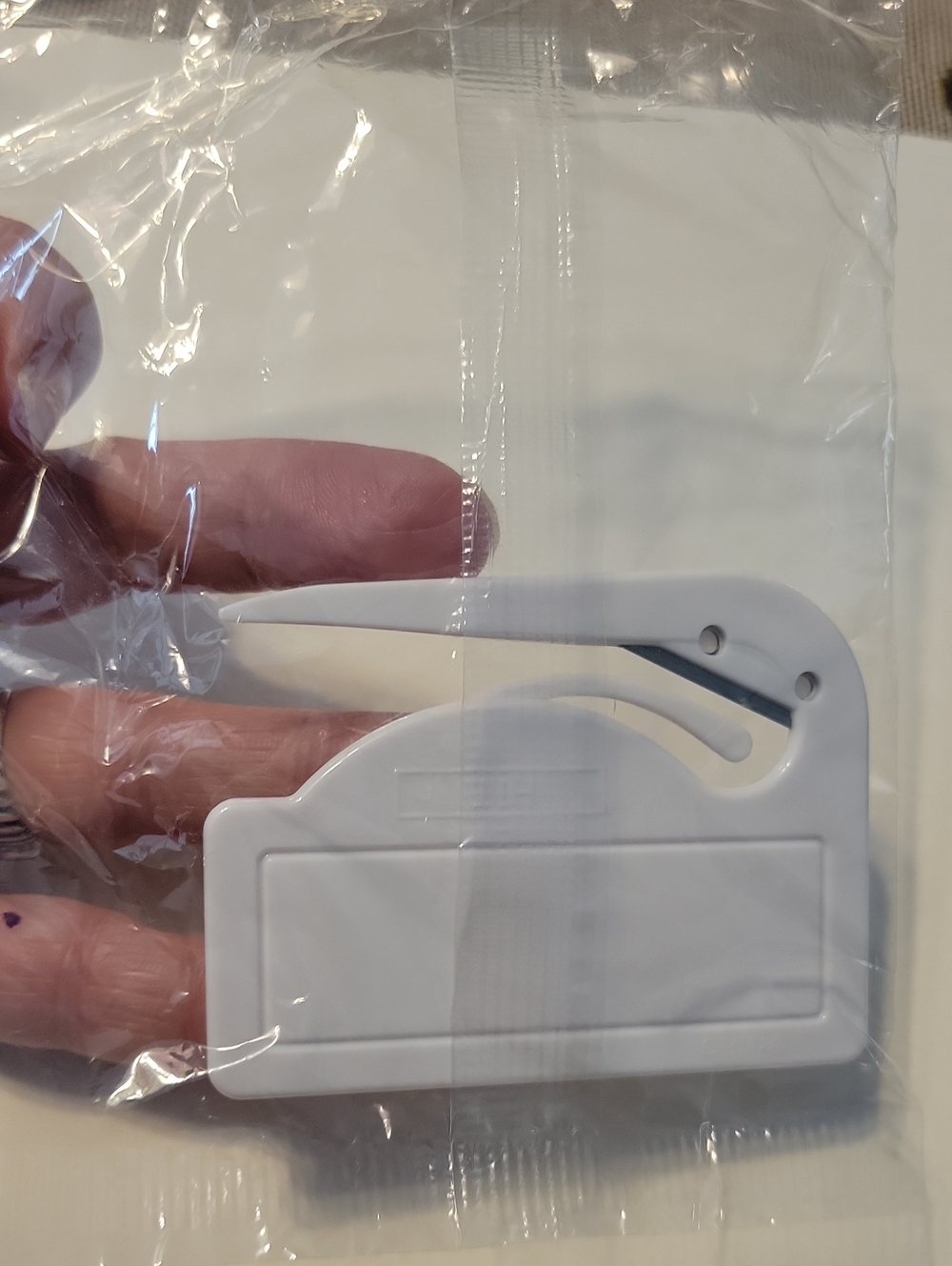 White Plastic Letter / Opener